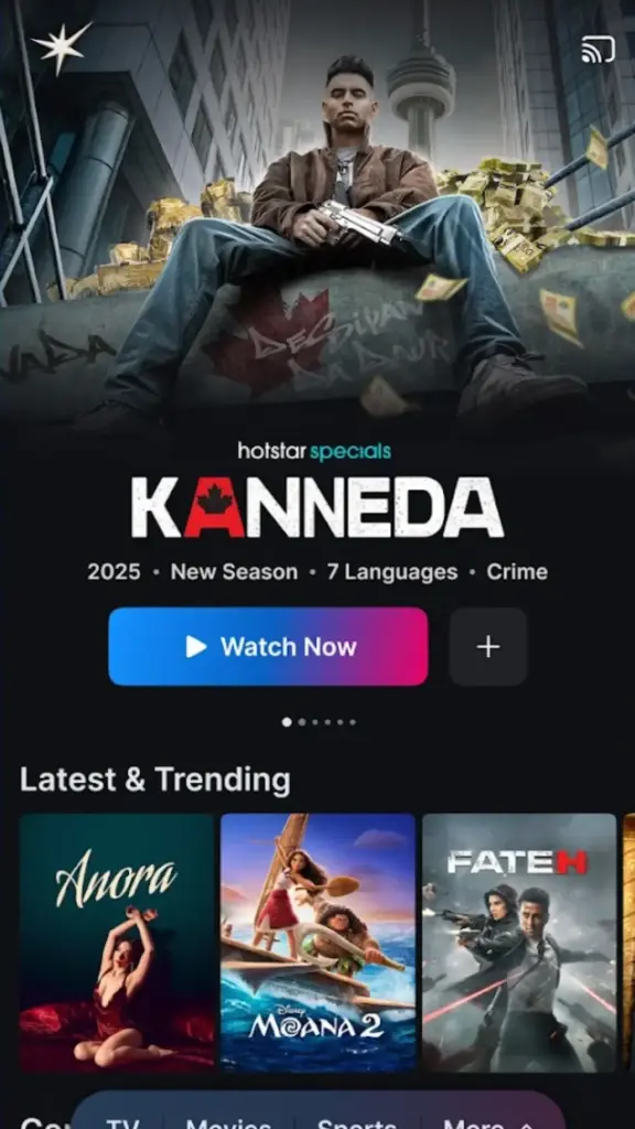 Jio hotstar app