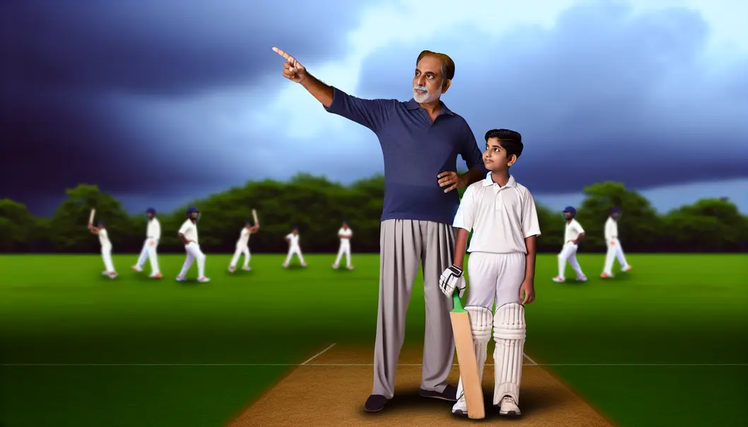 Abdul Samad in cricket gear, symbolizing his rise from Jammu & Kashmir to national prominence.