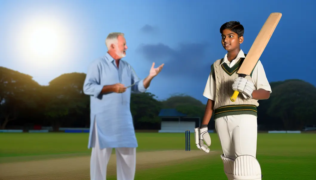 Abdul Samad in cricket gear, symbolizing his rise from Jammu & Kashmir to national prominence.