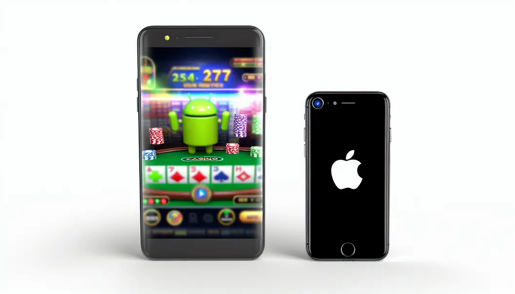 An Android smartphone showcasing Leon Casino’s interface, emphasizing the platform’s exclusivity and market impact.