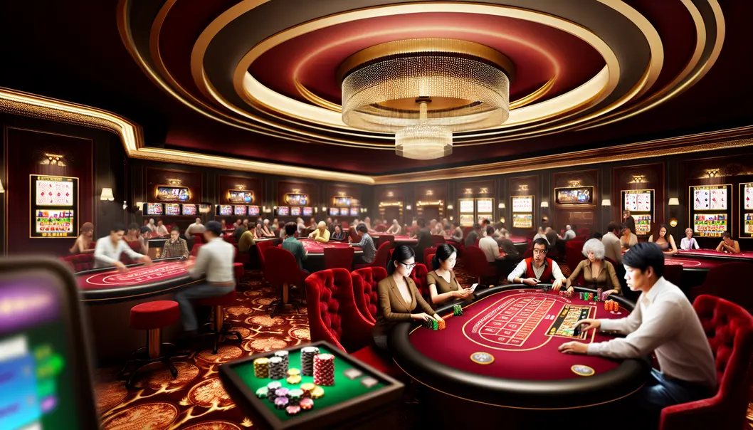 A sleek mobile device featuring top-rated casino apps with vibrant graphics and gaming elements, perfect for high-risk players seeking quick wins.