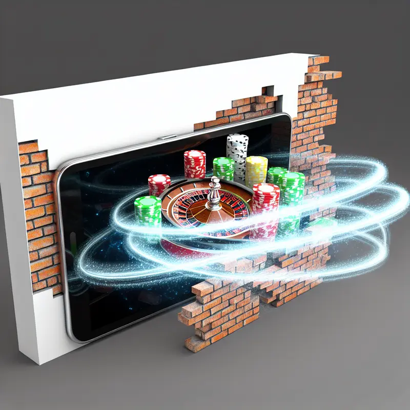 A realistic photo of a mobile device displaying Jackpot City India's casino app, highlighting excitement and engagement.