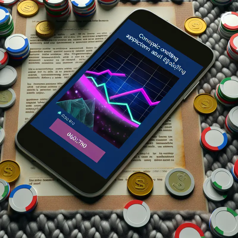 A smartphone displaying the Mahadev Online Betting App amid casino chips and digital money, with symbols of security, rewards, and culture.