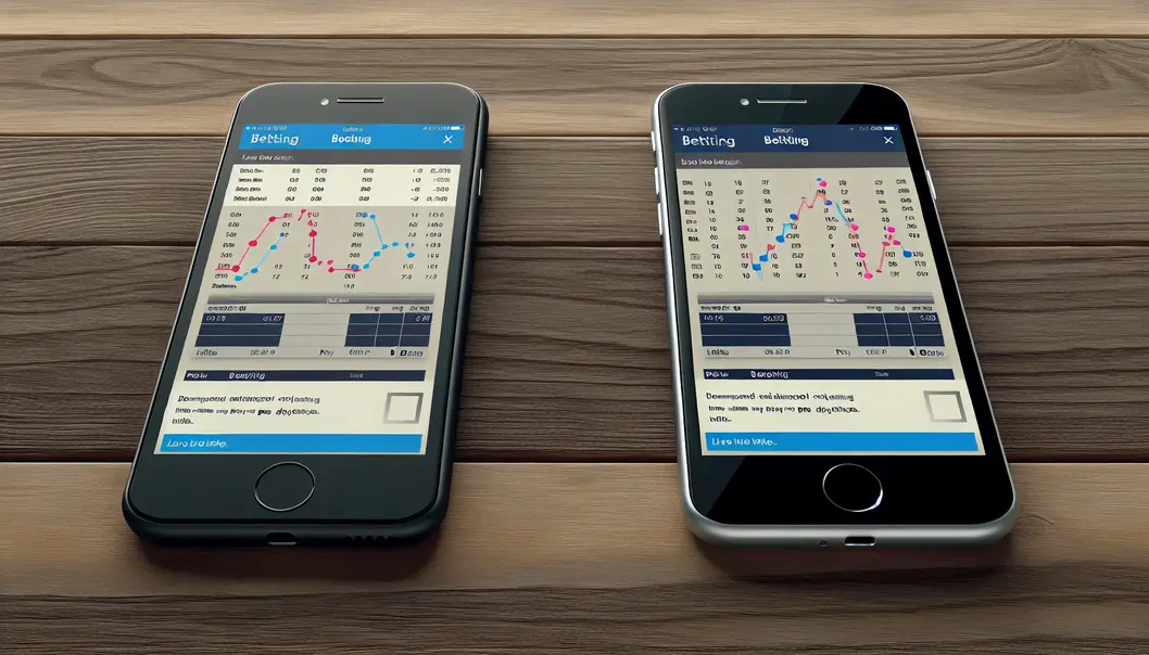 Side-by-side comparison of user interfaces and navigation in three leading mobile betting apps.